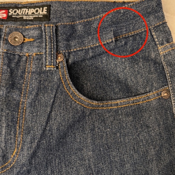Southpole Y2K Blue Jeans Men’s L 30 Streetwear Hip Hop Denim - Picture 5 of 8